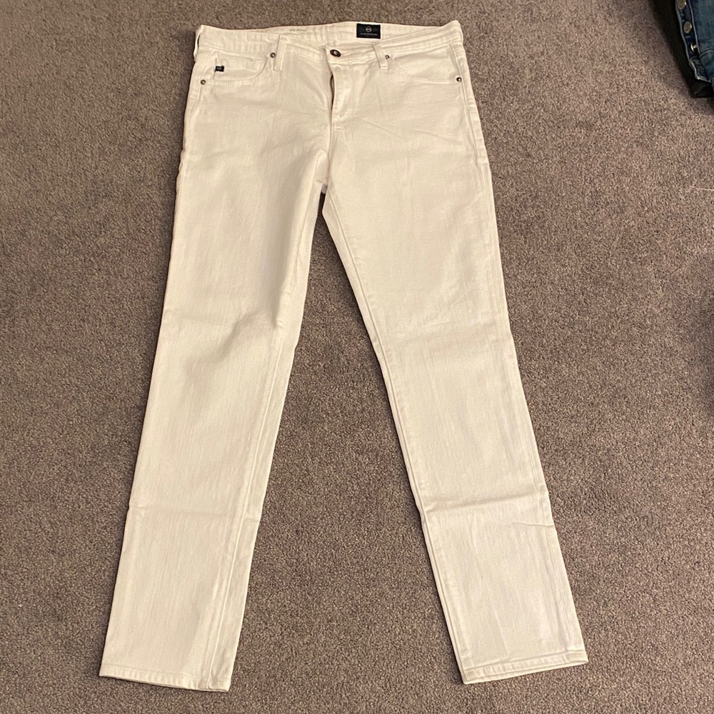 AG Adriano Goldschmied Women's White Skinny Jeans
